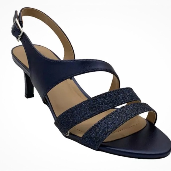 Naturalizer strappy sling back Tiami pumps in midnight blue. - Picture 1 of 5